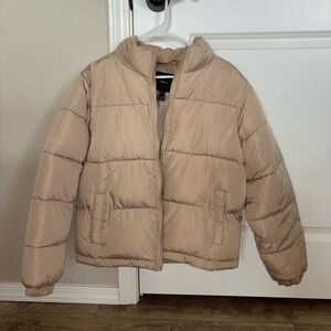 Beige Puffer Jacket